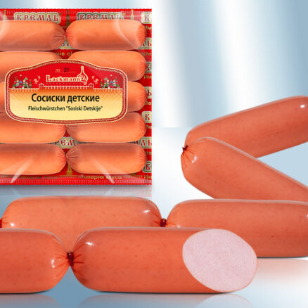 Salchichas Fleischwurst con leche entera en polvo