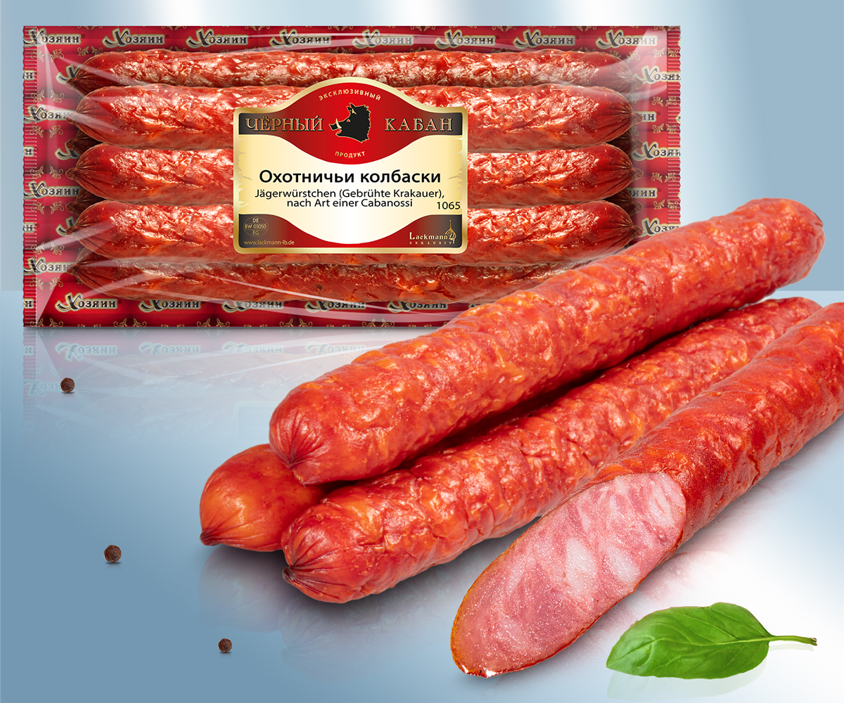 salchicha Jägerwurst (salchicha de Cracovia escaldado)