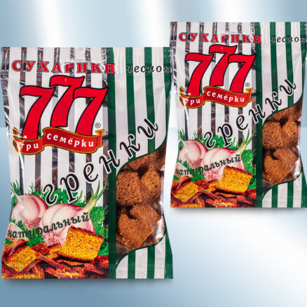 Сухарики ржаные со вкусом чеснока