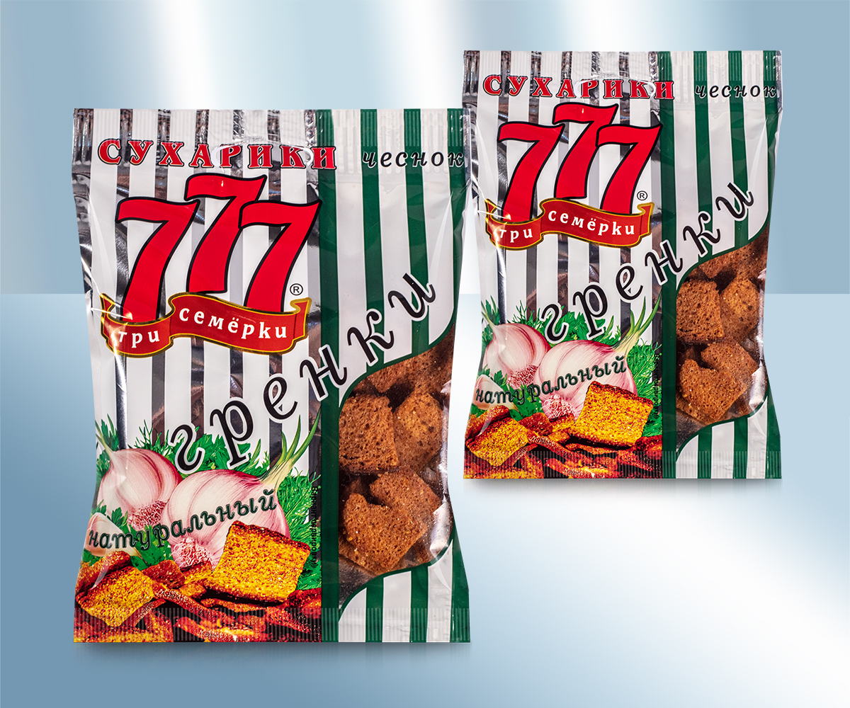 Сухарики ржаные со вкусом чеснока