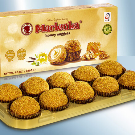 Медовые шарики с грецким орехом