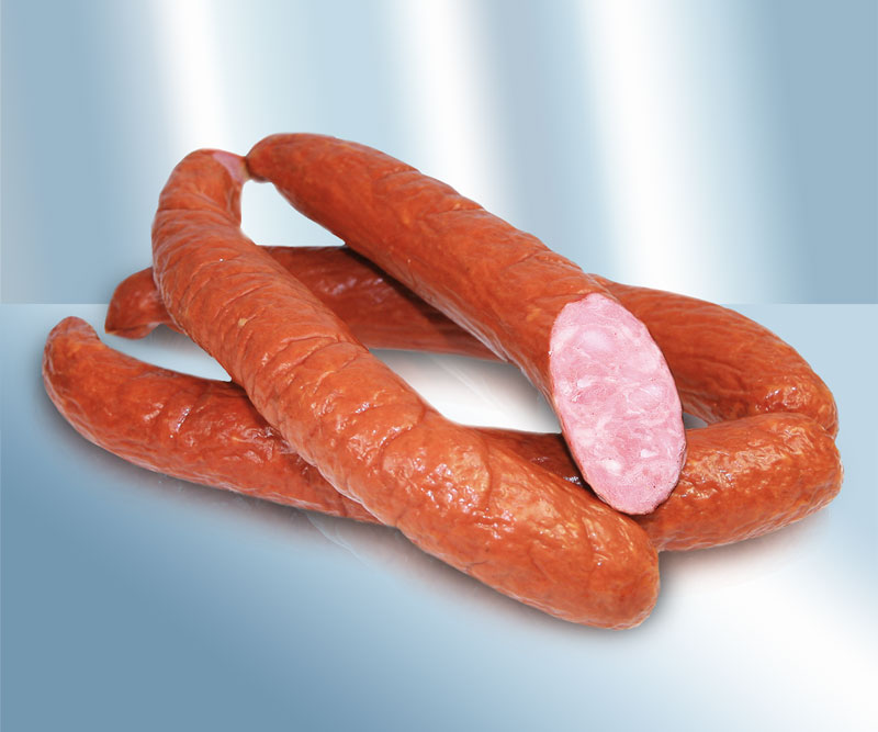 Salchicha Mettwurst cocido, ahumado, al estilo polaco