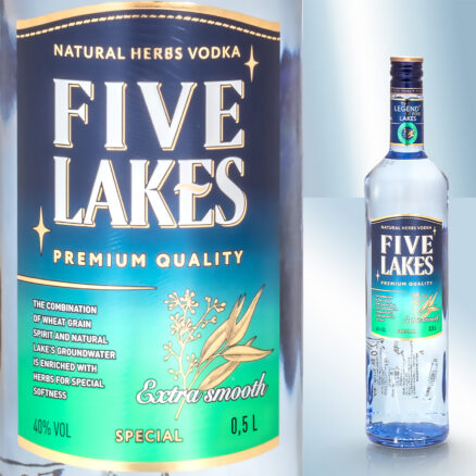 Водка "Five Lakes", 40%, 500мл