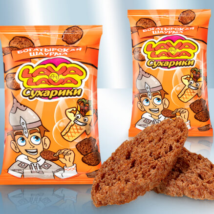 Сухарики "Лаvа-Lava", ржаные со вкусом шаурмы