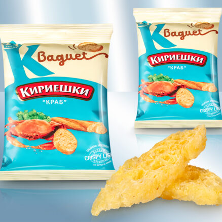 Сухарики хрустящие со вкусом краба