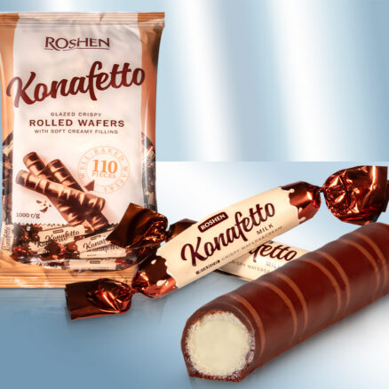 Вафельные трубочки "Конафетто" молочно-кремовые