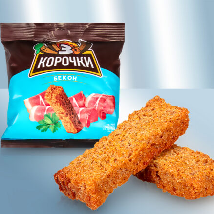 Сухарики ржаные со вкусом бекона