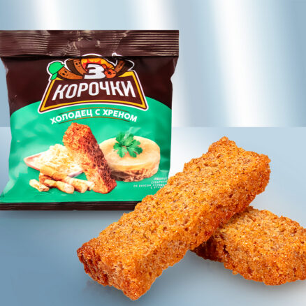Сухарики ржаные со вкусом холодца с хреном
