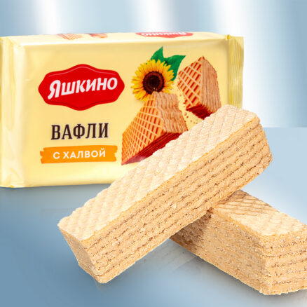 Вафли с халвой