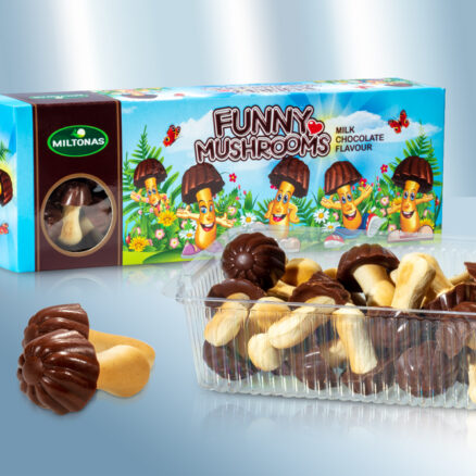 Нежное печенье Грибочки, со вкусом шоколада