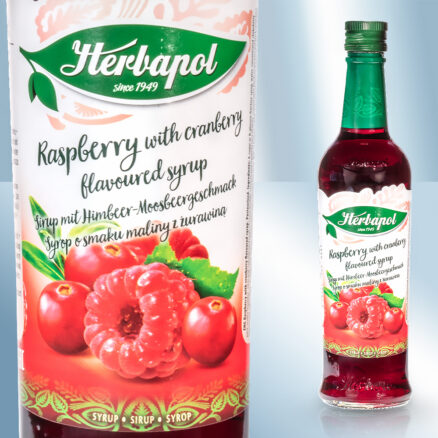 Сироп малиновый с клюквой