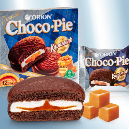 Бисквит "Choco Pie Dark Caramel", с темным шоколадом