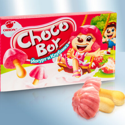 Бисквит "Chocoboy Safari", клубника и йогурт