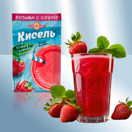 Кисель со вкусом клубники