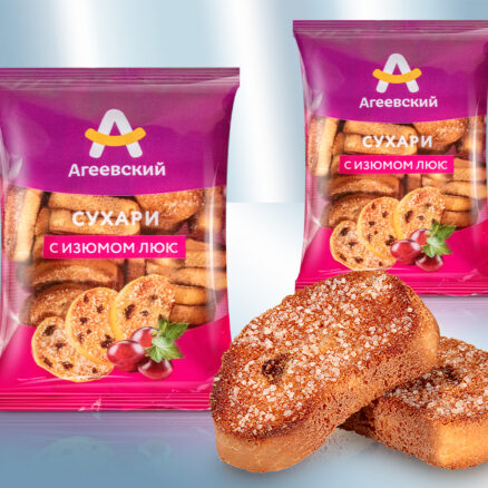 Сухарики с изюмом