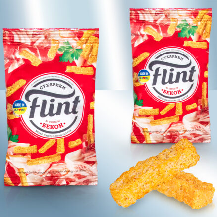 Гренки из пшеничного хлеба со вкусом бекона