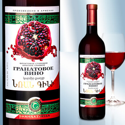 Вино Гранатовое, сладкое, 12,5%, 750мл