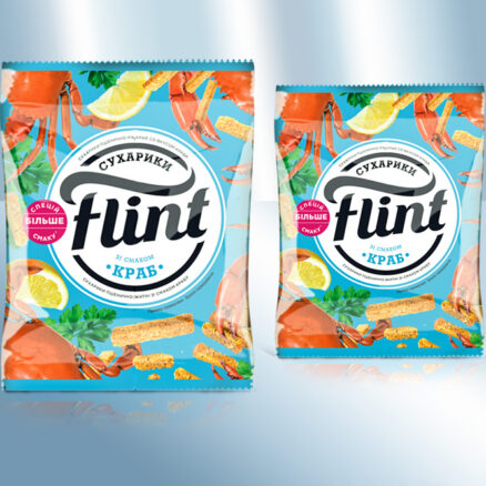 Сухарики пшенично-ржаные со вкусом краба