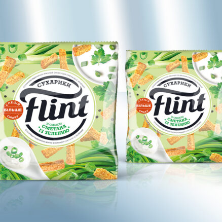 Сухарики пшенично-ржаные со вкусом сметаны с зеленью