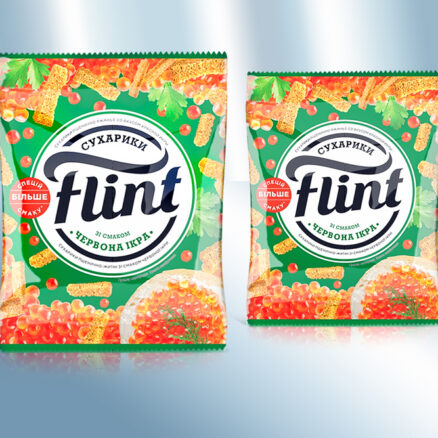 Сухарики пшенично-ржаные со вкусом красной икры