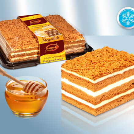 Торт "Медовик" на сметане, со вкусом меда, замороженный 1 кг.