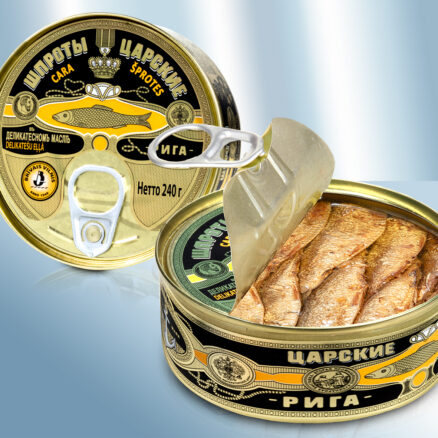 Шпроты царские копченные в масле XXL, премиум