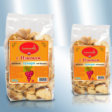 Сухари с изюмом