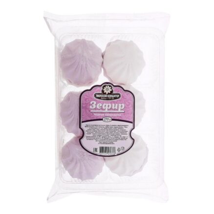 Зефир со вкусом "ЧЕРНАЯ СМОРОДИНА" 270гр.ТВЕРСКОЙ КОНДИТЕР