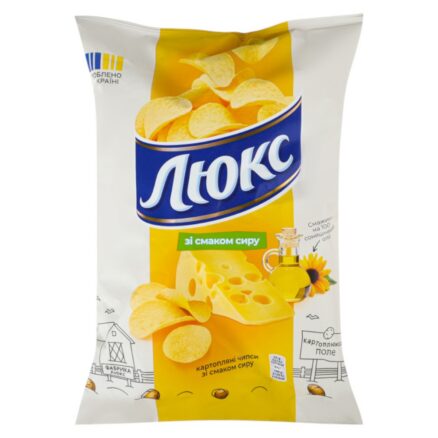 Чипсы картофельные со вкусом сыра 22х125гр ЛЮКС