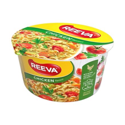 Лапша быстрого приготоыления со вкусом курицы в стакане 12x75гр.REEVA