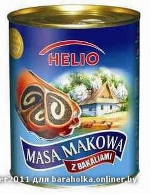 Масса маковая с изюмом ж/б 6x850гр.HELIO