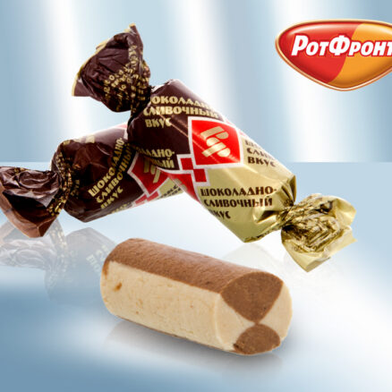 Батончики Рот Фронт шоколадно-сливочный вкус, вес.