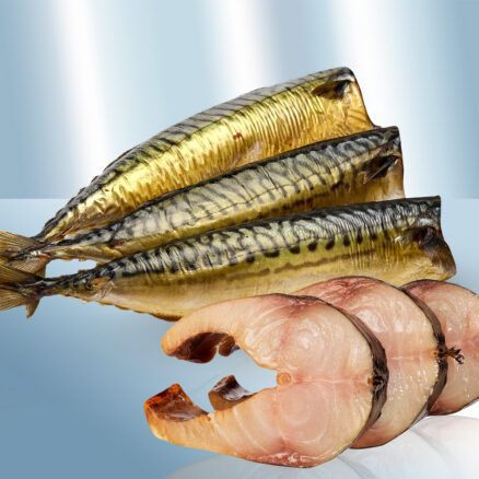 Скумбрия соленая, холодного копчения, потрошеная
