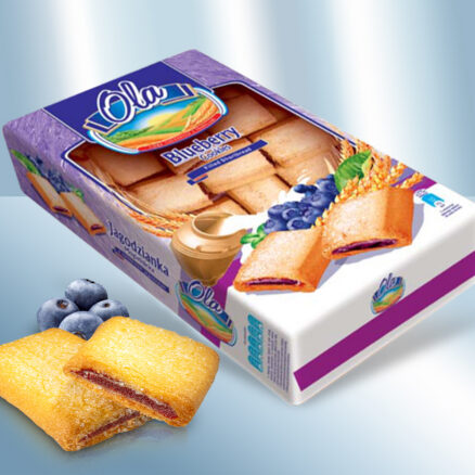 Печенье песочное с черничной начинкой