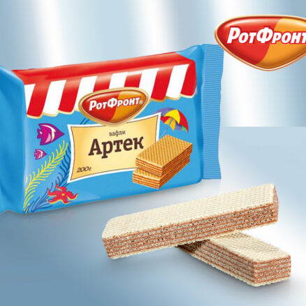 Вафли с какаосодержащей начинкой