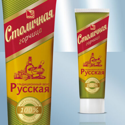 Горчица Столичная, в тубе