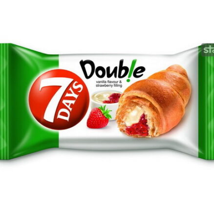 Круассаны с ванильно-клубничным кремом 18x110гр.7DAYS