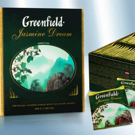 Гринфилд Жасмин Дрим, зеленый чай в пакетиках (100х2г)