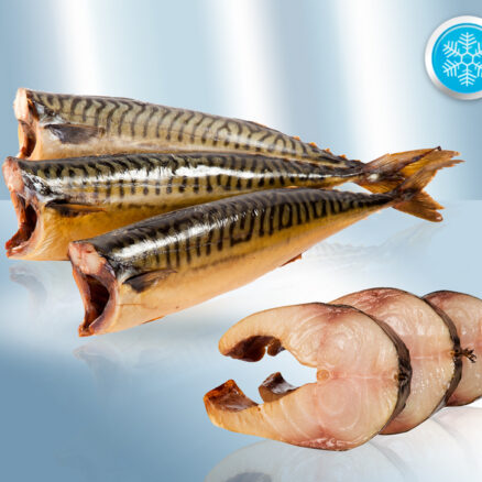 Скумбрия холодного копчения без головы, замороженная (350-400г)