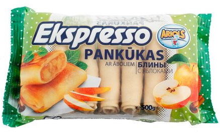 Блины "ЭКСПРЕССО" с яблоками 14х500гр.ARIOLS