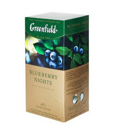 Чай Гринфилд "БЛЮБЕРИ НАЙТ" 10x25х1,5гр