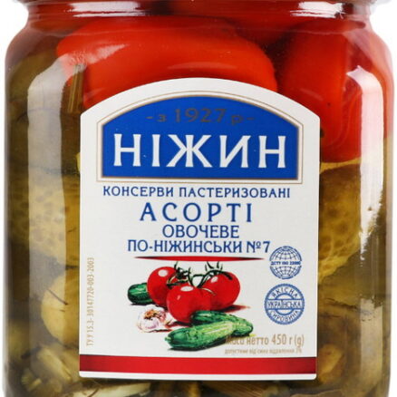 Ассорти овощное Nº7 "ПО НЕЖИНСКИ" 12х450гр НЕЖИН