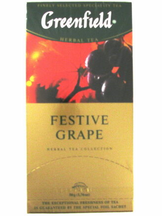 Чай Гринфилд "ФЕСТИВЕ ГРАПЕ" 10x25х2гр