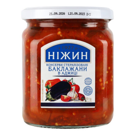 Баклажаны в аджике 12х450гр НЕЖИН