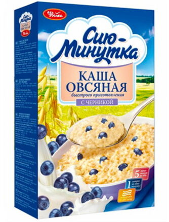 Каша овсяная с черникой 6x(5х40гр).УВЕЛКА