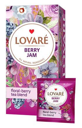 Чай в пакетиках "BERRY JAM" 12х24х1.5гр LOVARE