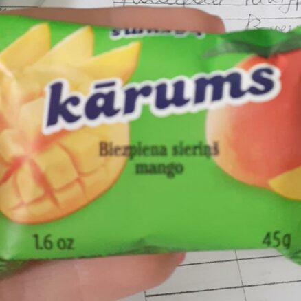 Глазированный творожный сырок в шоколаде со вкусом манго 40x45гр.KARUMS