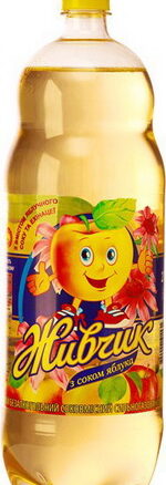 Лимонад газированный"ЖИВЧИК" яблоко 6x1.8л ОБОЛОНЬ