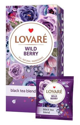 Чай в пакетиках "WILD BERRY" 12х24х2гр LOVARE