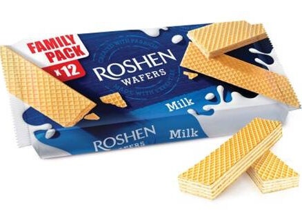 Вафли с молочной начинкой 216гр.РОШЕН